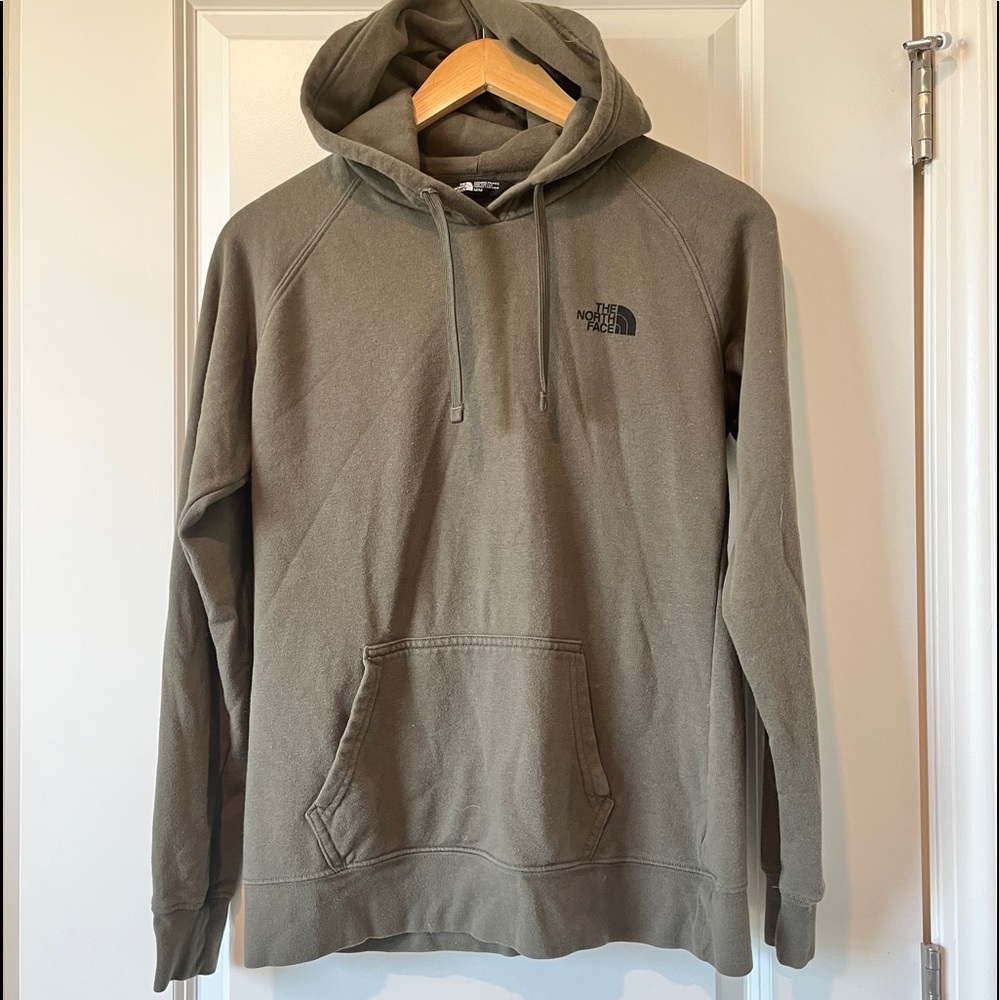 North Face green hoodie